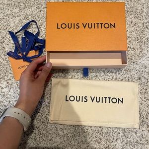 Louis Vuitton empty wallet box with dust bag